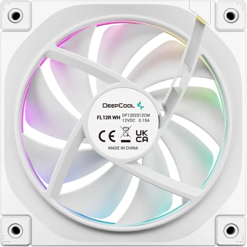 Вентилятор для корпуса Deepcool FL12R Wh Reverse ARGB 120х120x25 белый 4-pin 33.9дБ (R-FL12R-WHAPN1-G) Ret фото 3