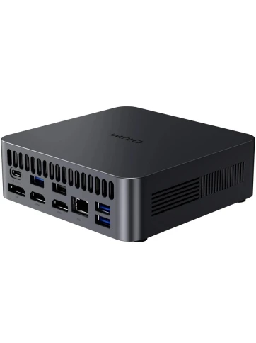 Компьютер/ Chuwi AuBox  Intel Core Ultra 7 256V(2.2Ghz)/16384Mb/1000PCISSDGb/Int:Intel Iris Xe Graphics/BT/WiFi/war 1y/0.865kg/Gray/Win11Pro + DDR5 (no Slots)/USB3.2*5/HDMI*2/DP*1/RJ45*1/WIFI6E,BT5.3/Tipe-C*2/bracket/Aluminum Alloy + Galvanize фото 6