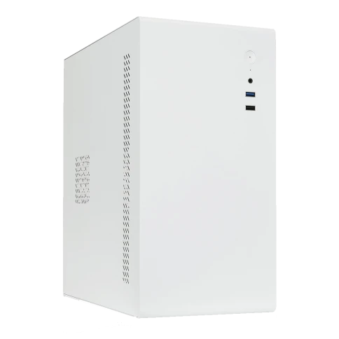 Корпус с блоком питания 450Вт./ Case Foxline FL-719W-FZ450R-U31, mATX case, white, w/PSU 450W 12cm, w/1xUSB2.0, w/1xUSB3.0, w/1xCombo Audio, w/pwr cord, w/o FAN фото 1