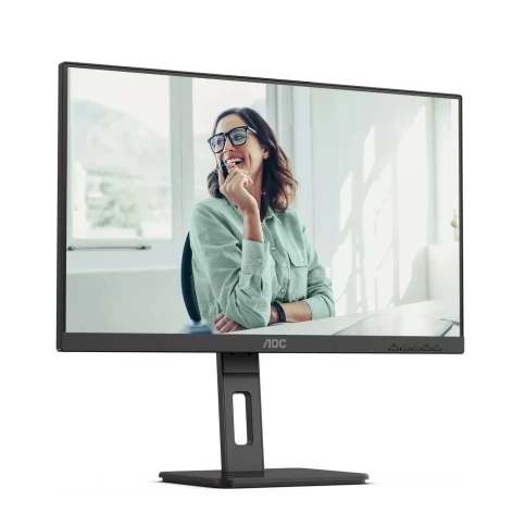 AOC Q27P3CV 27" 2560x1440, IPS, 75Hz, 20M:1, 350cd, 4 ms, 2xHDMI 1.4, DisplayPort 1.2, 4xUSB 3.2, DP+PD USB Type-C * 65W Speakers, RJ45, Height adj 150, pivot, VESA 100, 3Y, Black фото 3