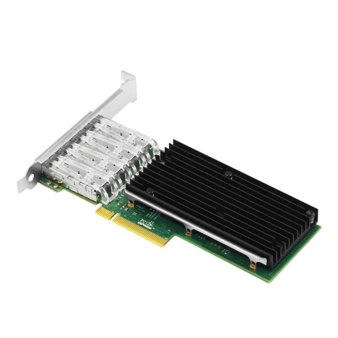 Сетевая карта/ PCIe x8 10G Quad Port Fiber Server Network Card фото 4