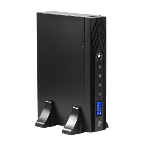 9903 Источник бесперебойного питания SKAT-UPS 1000-RACK-ON-E, 1000ВА, 900 Вт, online, 2U, внешние АКБ, RS 232, USB, EPO, 8хС13, ШхГхВ 440х325х88, масса 7.6 кг фото 1