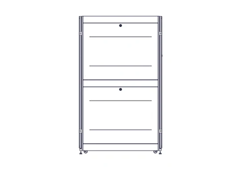 Шкаф Systeme Electric, серия Uniprom, 42U-800/1200, боковые панели 4шт, черный фото 7