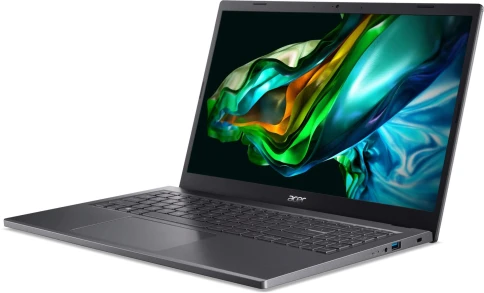 Ноутбук/ ACER Aspire A515-58P-759A 15.6"(1920x1080 (матовый))/Intel Core i7 1355U(1.7Ghz)/16384Mb/512PCISSDGb/noDVD/Int:Intel Iris Xe Graphics/Cam/BT/WiFi/50WHr/war 1y/1.8kg/Gray/NoOS фото 3