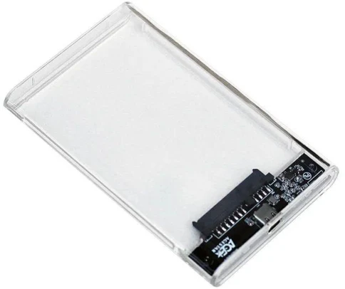 Внешний корпус для HDD/SSD AgeStar 3UB2P4C SATA III USB3.0 пластик прозрачный 2.5" [3UB2P4C] фото 4
