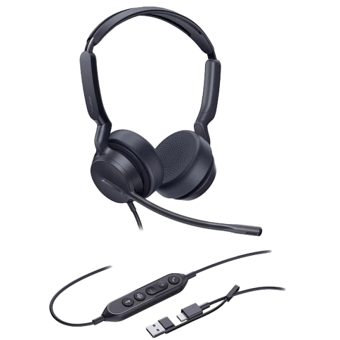 Гарнитура проводная/ Yealink UH42 Dual UC USB-C/A [1308215] фото 1