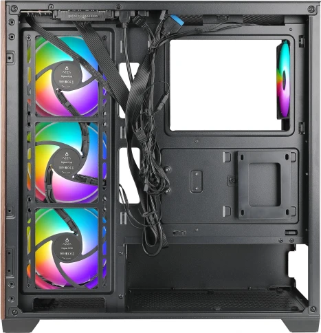 Корпус Azza Neptune черный ATX 5x120mm 2x140mm 2xUSB2.0 1xUSB3.0 audio bott PSU [NEPTUNE CSAZ-491] фото 7