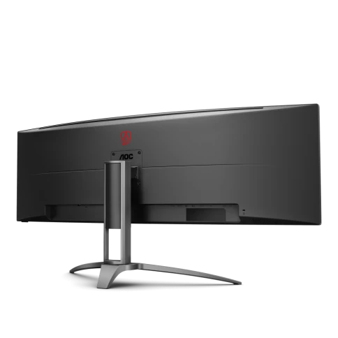 AOC AG493UCX2 49'', Curved, 5120x1440, VA, 165hz, 80M:1, 400cd, 1ms, 3xHDMI 2.0, DP 1.4, 3xUSB 3.2, Type-C 65W, Speakers, H. adj 100mm, 3Y, Black фото 9