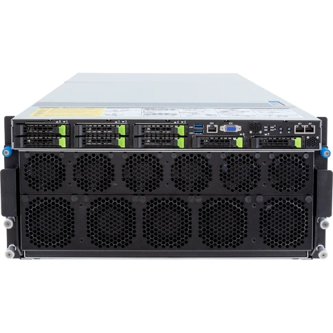 Сервер/ Gigabyte G593-ZD1-AAX3 / 5U/ 2x AMD 9654/ 24x 64Gb DDR5 RDIMM 4800/ 8x H200 141Gb/ 2x 960Gb U.2 PM9A3/ 2x 10Gbit Z710-AT2 + IPMI/ 6x 3000W Titanium Plus PSUs фото 7