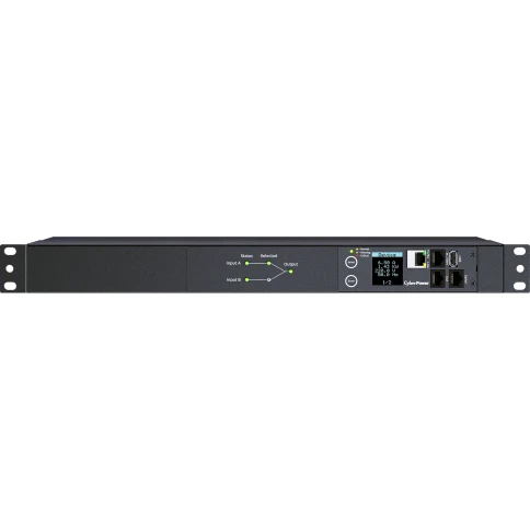 Блок распределения питания/ ATS CyberPower 1U type, 16Amp, plug IEC 320 C20, (8) IEC 320 C13 (2) IEC 320 C19 фото 1