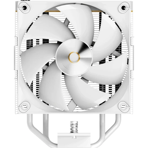 Кулер для процессора/ CPU Cooler Ocypus Iota A40 WH (220W, 4-pin PWM, LED temp., 156.7mm, Al/Cu, 4x6mm, 1x120mm, 77CFM, 29dBA, 2000RPM, S: 1851/1700/1200/115X, AM5/AM4, white) фото 3