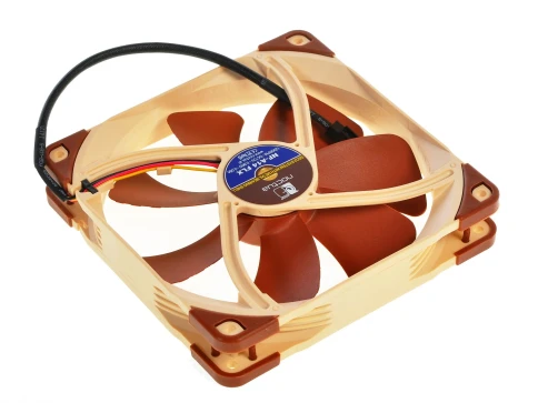 Кулер для корпуса/ Case Cooler Noctua NF-A14 FLX (140x140x25mm, 3-pin, 67.98FM, 19.2dBA, 1200RPM, Beige/Brown) фото 3