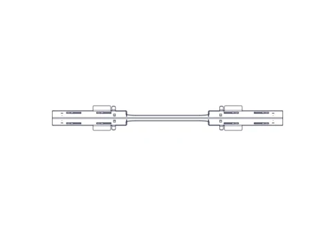 Divider with opening for laying Systeme Electric cables, on the roof of Uniprom Rack cabinets 600mm wide, 2 pcs. фото 2