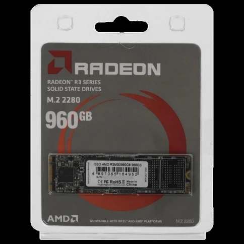 Твердотельный накопитель AMD SATA 960GB R3MS0960G8 Radeon M.2 2280 фото 7