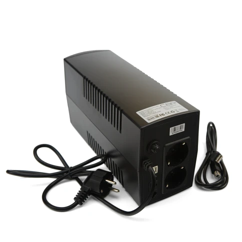 Башенный линейно-интерактивный ИБП/ ИБП CBR [UPS-TWP-101EJ-650] 650VA/390W, Schuko CEE 7 x2 outlets, LED, USB Type-B, RJ11/45 AVR, SEC, 12V/7Ah фото 2