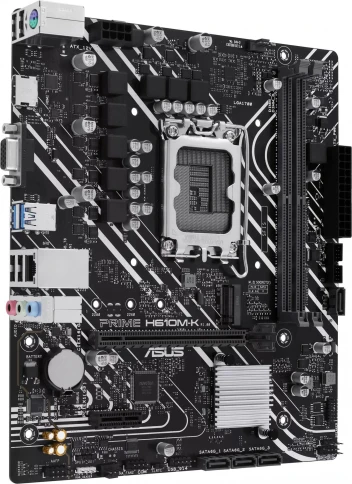 Материнская плата ASUS PRIME H610M-K Soc-1700 Intel H610 2xDDR5 mATX AC`97 8ch(7.1) GbLAN+VGA+HDMI [PRIME H610M-K] фото 2