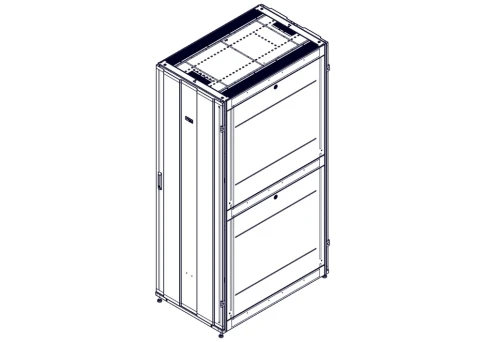 Шкаф Systeme Electric, серия Uniprom, 48U-750/1200, боковые панели 4шт, черный фото 2