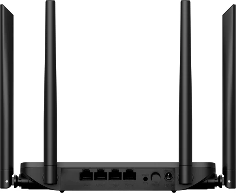 Маршрутизатор/ AC1200 Wi-Fi EasyMesh Router, 1000Base-T WAN, 3x1000Base-T LAN, 4x5dBi external antennas фото 4
