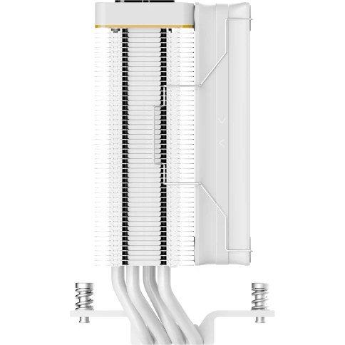 Кулер для процессора/ CPU Cooler Ocypus Iota A40 WH (220W, 4-pin PWM, LED temp., 156.7mm, Al/Cu, 4x6mm, 1x120mm, 77CFM, 29dBA, 2000RPM, S: 1851/1700/1200/115X, AM5/AM4, white) фото 4
