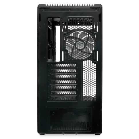 Корпус без блока питания/ Case HSPD F711, Panoramic Full Tower, Black, TG, 0.7 SPCC, 4x120mm ARGB (FN027) ATX, mATX, mITX 190/420/280mm 2x2.5", 2x3.5", 7xPCI 1xUSB-A 3.0, 1xUSB-C 445x235x475mm фото 5