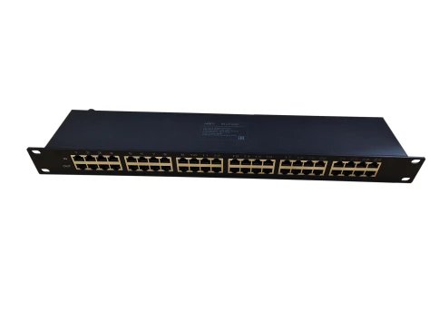 Устройство грозозащиты Gigabit Ethernet PoE на 24 канала/ Устройство грозозащиты Gigabit Ethernet PoE на 24 канала. Тип разъемов: RJ45(8P8C). Поддержка PoE IEEE 802.3af/at/bt до 90W. Скорость передачи данных: 10/100/1000 Мбит/c. Защищаемые пины: 1,2,3,6 4 фото 2