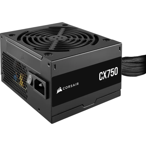 Блоки питания/ Power Supply Corsair CX750, Model RPS0146, 750W 80+ Bronze (ATX, 2.31, Non-modular, 1x24(20+4)pin, 1xCPU 8(4+4)pin, 2xPCIe*2 8(6+2)pin, 3xSATA3, 2xMOLEX4pin, Active, 120x120mm, 150x120x86mm, APFC, Power cable-EU, black) фото 3