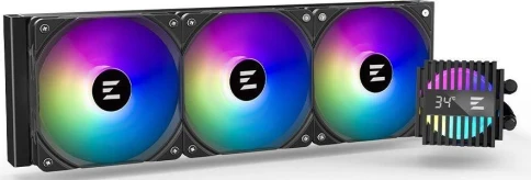 Система водяного охлаждения Zalman Alpha2 A36 ARGB Soc-AM5/AM4/1151/1200/2066/2011/1700 черный 4-pin 29.7dB Al LCD 350W Ret (ALPHA2 A36 BLACK) [ALPHA2 A36 BLACK] фото 1