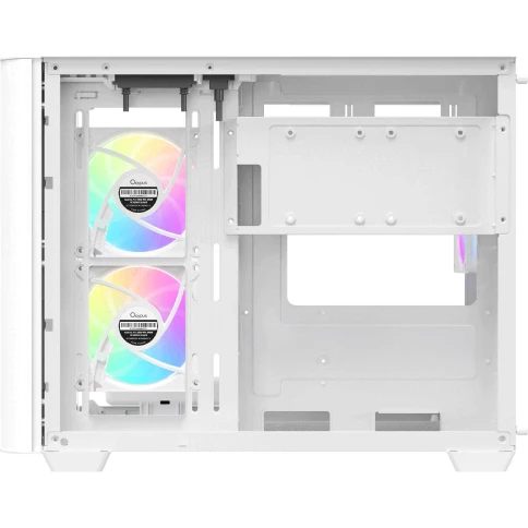 Корпус ПК без блока питания/ Case Ocypus Iota C50 Curve WH ARGB, Mini-Tower, TG, 3x120mm ARGB, 2xUSB-A 3.0 + 1xUSB-C, mATX, mITX White фото 5