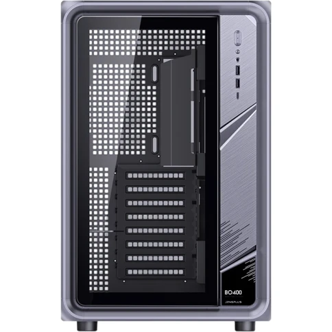 Корпус без блока питания/ Case JONSBO BO400, Midi-Tower, TG, no fan, 2xUSB-A 3.0 + 1xUSB-C 3.2, ATX, mATX, mITX Grey фото 2