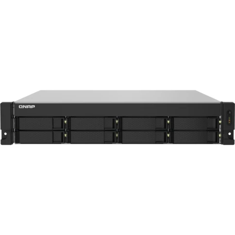 Сетевое хранилище без дисков/ SMB QNAP TS-832PXU-RP-4G 8-Bay 2U rackmount NAS, AL324 quad-core 1.7 GHz,, 1x4GB DDR4 RAM (max 1x16GB), SATA 6Gb/s, 2x 10GbE SFP+ LAN, 2x 2.5 GbE LAN, 2xPSU. W/o RAIL-B02 фото 1