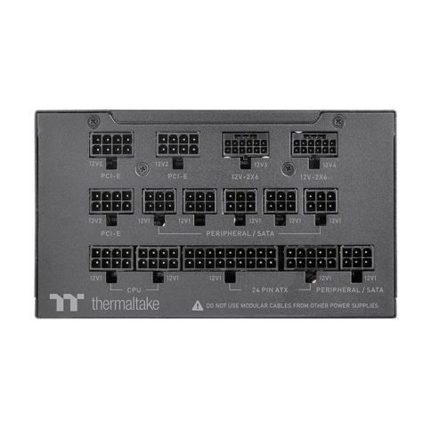 Блок питания Thermaltake ATX 1300W Toughpower TF1300 80+ titanium 24pin APFC 140mm fan color LED 12xSATA Cab Manag RTL фото 11