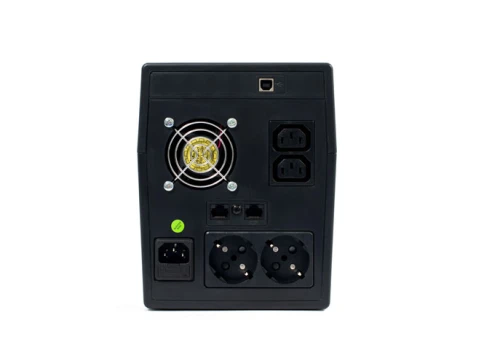 461 SKAT-UPS 2000-IN-2x9 ИБП Line interactive, 220 В, 2000ВА/1200Вт, LCD, 2 АКБ 9Ач, вых. роз 2Schuko + 2 C13, USB, RJ45,  внутр. меандр. стабилизация напряжения, ШГВ 158х198х380, вес 10.5кг фото 4
