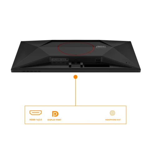 AOC Q27G42ZE 27" 2560x1440, IPS, 240Hz, 80M:1, 300cd,  0.3ms, 2xHDMI 2.0, DisplayPort 1.4, VESA, 3Y, Black/Red фото 6