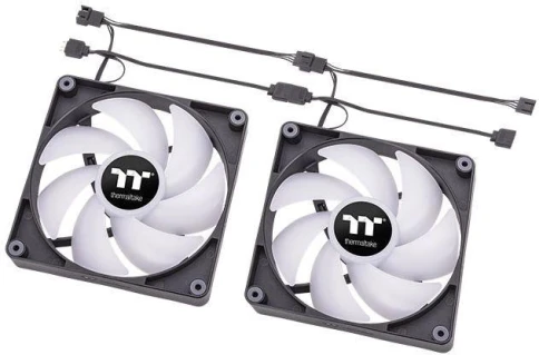 Вентилятор для корпуса Thermaltake CT120 Sync ARGB 120х120x25 черный 4-pin 25.8дБ (упак.:2шт) (CL-F149-PL12SW-A) Ret [CL-F149-PL12SW-A] фото 3