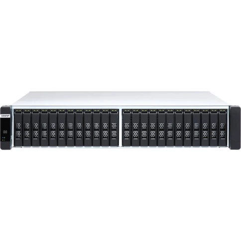Сетевое хранилище без дисков/ Enterprise QNAP ES2486dc-2142IT-96G NAS two controllers, 24 2.5 "SAS 12/6 Gb / s bays, rack-mount, 2 power supplies. Intel Xeon D-2142IT, 48 GB DDR4 on each controller. RAIL KIT included. фото 1