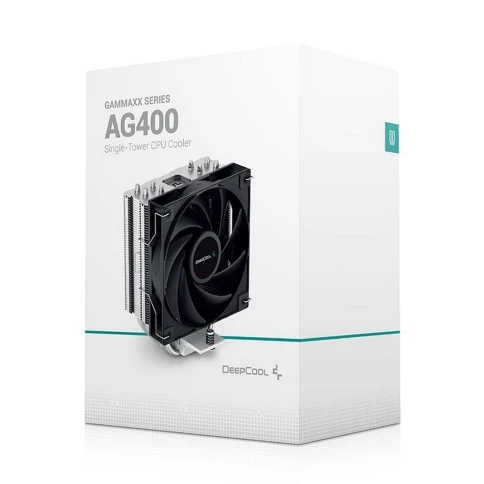 Кулер Deepcool AG400 Soc-AM5/AM4/1200/1700/1851 серебристый/черный 4-pin 18-31.6dB Al+Cu 220W 614gr Ret (R-AG400-BKNNMN-G-1) [R-AG400-BKNNMN-G-1] фото 18