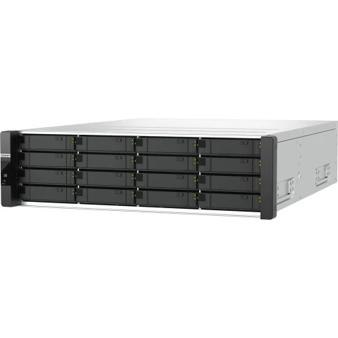 Сетевое хранилище без дисков/ Enterprise QNAP ES1686dc-R2-2123IT-64G Network RAID drive, two controllers, 16 3.5"/2.5" SAS 12 Gbps bays, rack-mounted, 2 power supplies, 2 x Intel Xeon D-2123IT, 2.2 GHz (3.0 GHz), 64 GB DDR4. фото 8