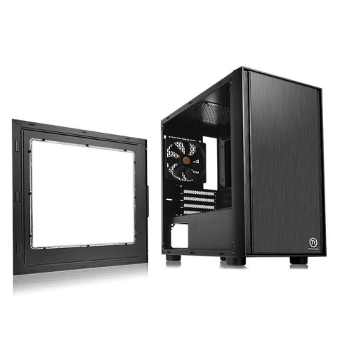 Корпус Thermaltake Versa H17 window черный без БП mATX 2xUSB2.0 1xUSB3.0 audio bott PSU фото 4