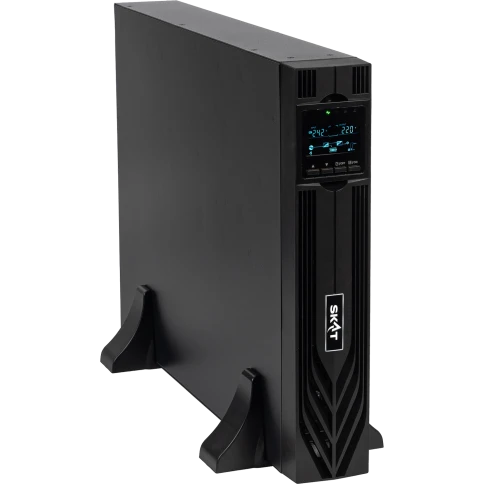 8773 SKAT-UPS 3000-RACK-ON-6X9-E P3 ИБП 3000ВА/3000 Вт, 2U, On-Line, синус, встр. АКБ 72В (6x9Ач), 8хC13+1xC19, USB, RS232, RS485, параллельный порт, слот для карт (SNMP, реле), EPO, ШхГхВ 440х605х88, масса 30.4 кг фото 1