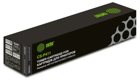 -/ Картридж лазерный Cactus CS-P411 KX-FAT411A7 черный (2000стр.) для Panasonic MB1900/MB2000/MB2010/MB фото 1