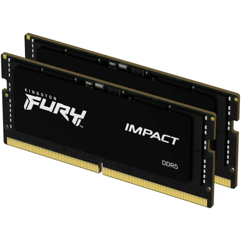 Память оперативная/ Kingston 32GB 4800MT/s DDR5 CL38 SODIMM (Kit of 2) FURY Impact PnP фото 1