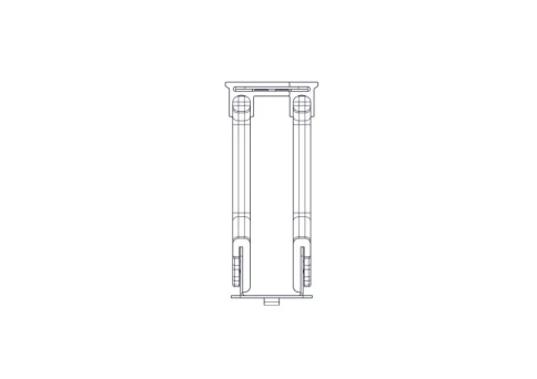 Horizontal cable organizer Systeme Electric, Excelente series, 1U, plastic fingers, with cover фото 11