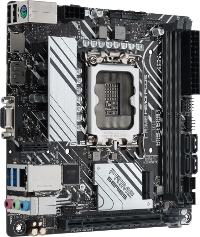 Материнская плата ASUS PRIME H610I-PLUS-CSM Soc-1700 Intel H610 2xDDR5 mini-ITX AC`97 8ch(7.1) GbLAN+VGA+HDMI+DP [PRIME H610I-PLUS-CSM] фото 3