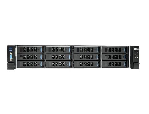 Серверная платформа/ 2U 12x NVMe (12-port 3.5"/2.5" PCIe Gen4 Tri-mode backplane), 2x 2.5" SATA hot-swap (rear), 4x 8038 FAN, Acbel 1600W redundant power supply Titanium (C14 inlet), Vega motherboard, DDR5 RDIMM x16, 1x GbE dedicate IPMI, 3 фото 2