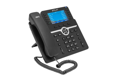 IP-телефон Flat-Phone B10: 20 SIP-аккаунтов, 2 порта 10/100/1000BASE-T (RJ-45), ЖК-дисплей, PoE, ТОРП фото 2
