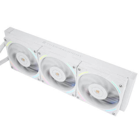 Система жидкостного охлаждения/ Water Cooling System Thermalright Frozen Vision 360 V2 (360mm, LED, White, ARGB/ Fans: 3x120mm, 69CFM, 27dBA, 2150RPM/ Pump height 60mm, 23dBA, 3000RPM, Rad thickness 27mm/ S: 1700, 1200, 1851, 115X, 2011, 2066, AM5, AM4) фото 4