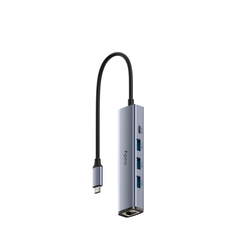 Адаптер/ 5-IN-1 USB Hub with GbE фото 1