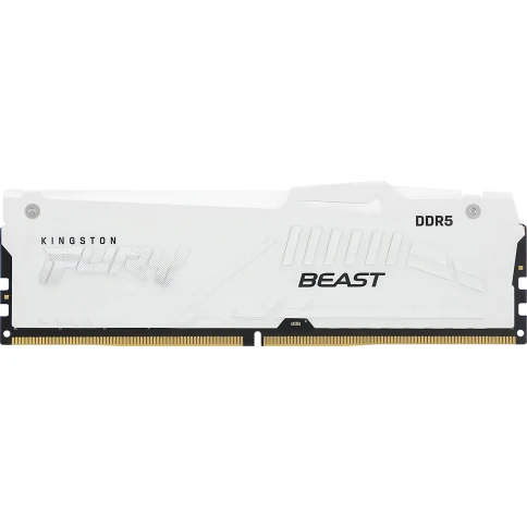 Память оперативная/ Kingston 16GB 5600MT/s DDR5 CL40 DIMM FURY Beast White RGB XMP фото 2