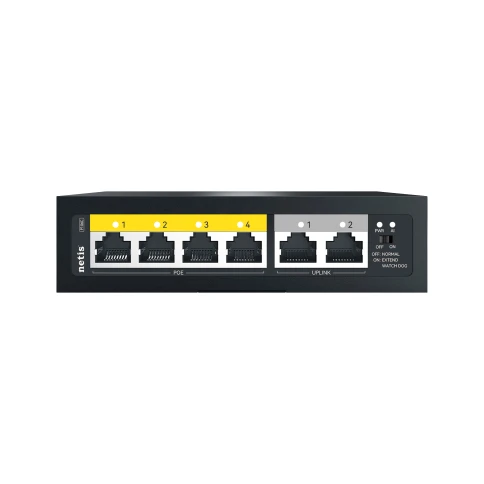 Коммутатор/ Коммутатор Netis P106C (L2) 6x100Мбит/с 4PoE+ 60W неуправляемый фото 1