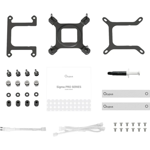 Система жидкостного охлаждения/ Water Cooling System Ocypus Sigma L36 PRO WH (310W, 360mm, LED, White, ARGB/ Fans: 3x120mm, 90CFM, 2400RPM/ Pump height 97mm, 30dBA, 3100RPM, Rad thickness 27mm/ S: 1851, 1700, 1200, 115X, AM5, AM4) фото 6